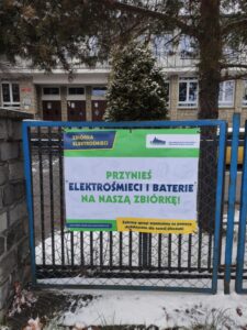 Plakat przynieś zużyte sprzęty