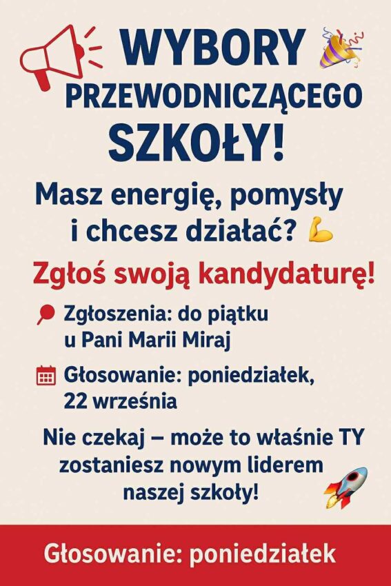 plakat wybory przewodniczącego