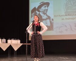 Wystep jednej z uczestniczek